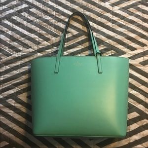 Kate Spade Teal Tote Purse Excellent Condition